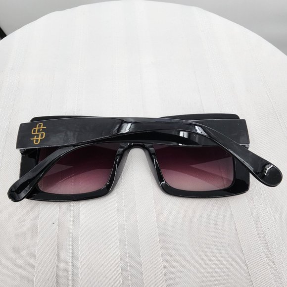 SIMPLY SOUTHERN Black Square Frame Sunglasses Sunnies 9014 NWT - Picture 7 of 8